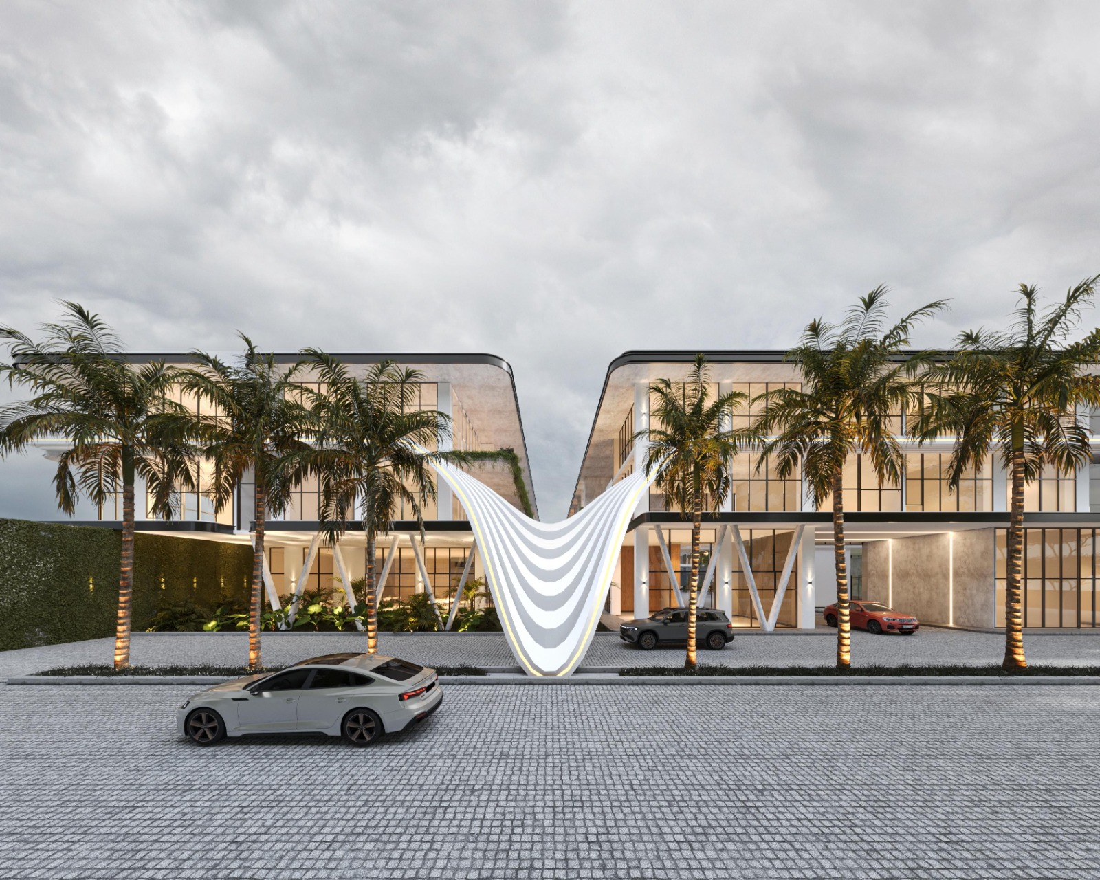 Arquitectura moderna de lujo