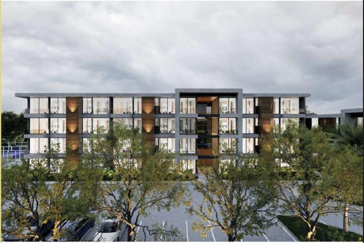 Departamentos en Isla Mocolí - Desarrollo residencial moderno de 4 pisos con diseño contemporáneo