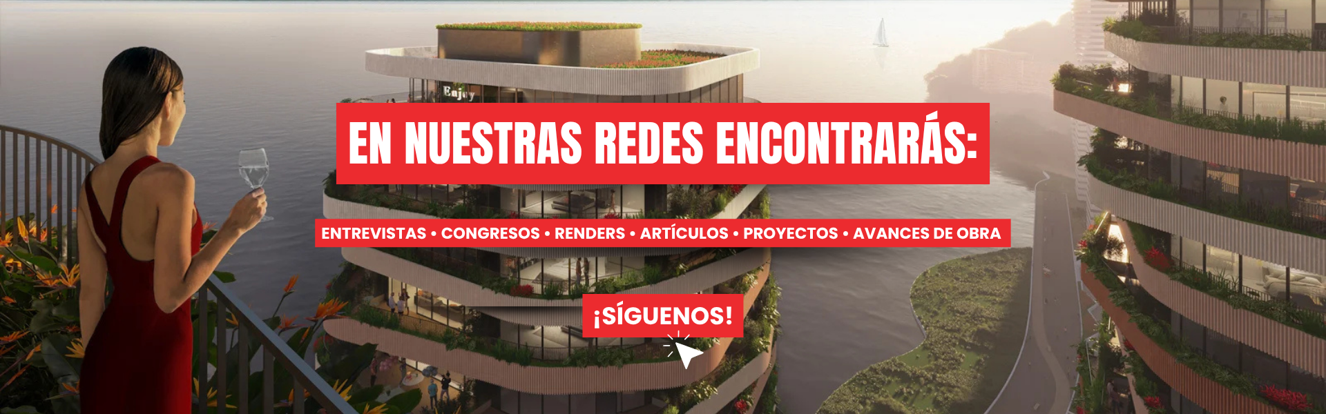 Síguenos en Instagram - Entrevistas, congresos, renders, artículos, proyectos y avances de obra con Janneth Aguirre